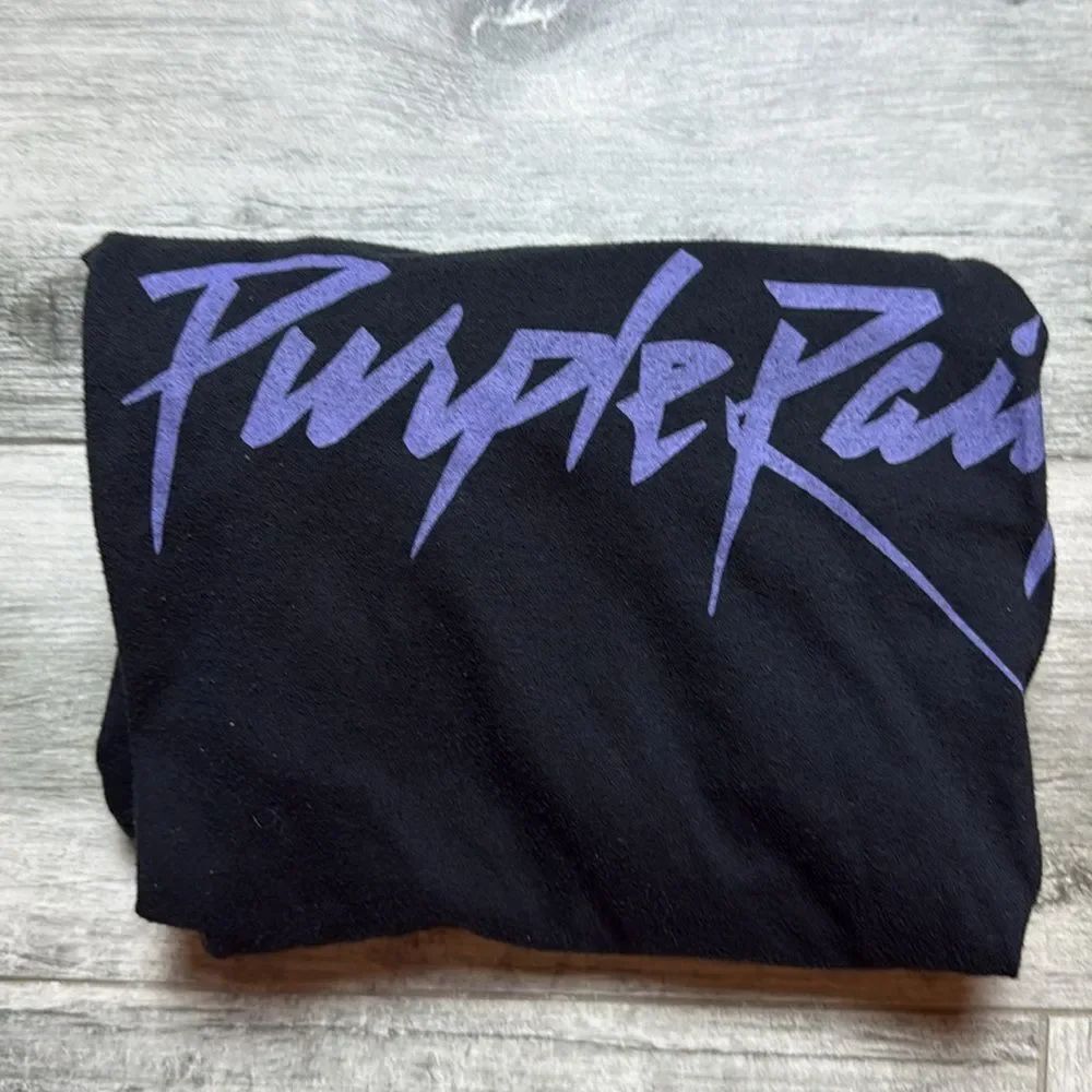 Prince Black Tee with Purple Rain Graphic
